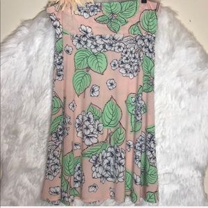 Lularoe Floral Azure Skirt
